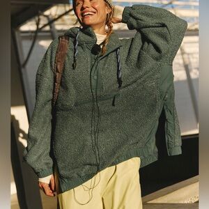 free people/ fuzzy was she fleece pullover